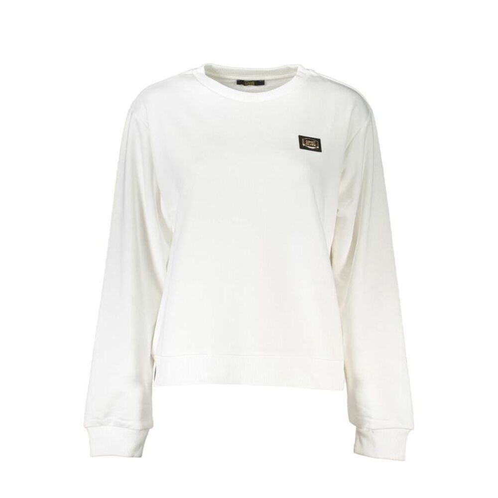 Cavalli Class Bianco Cotton Women Women's Sweatshirt